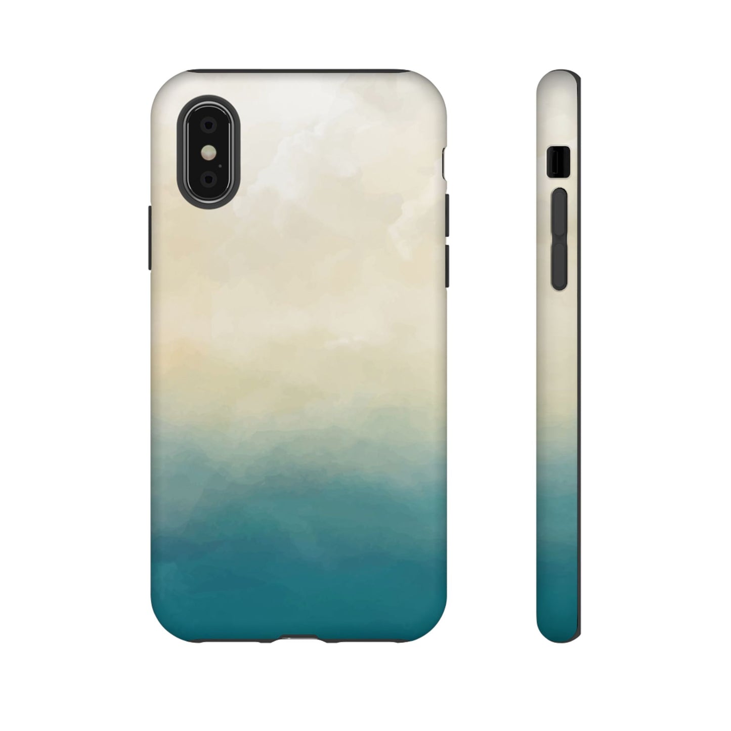 海と砂のグラデーションケース：iPhone、Galaxy、Google Pixelデバイス用ビーチ風スマホケース
