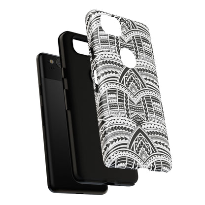 Tatoeage: telefoonhoesje met tribalpatroon voor iPhone, Samsung Galaxy en Google Pixel