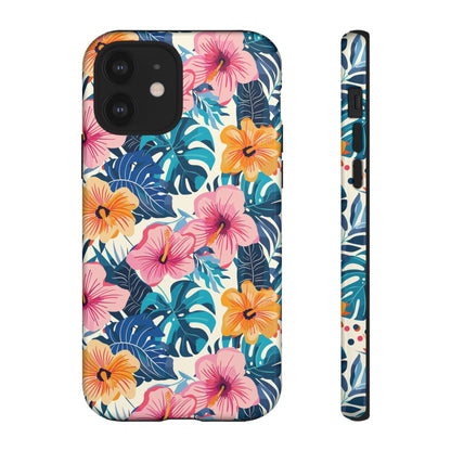 Hibiscus Bloom: Cute Floral Phone Case for iPhone, Samsung and Google Pixel