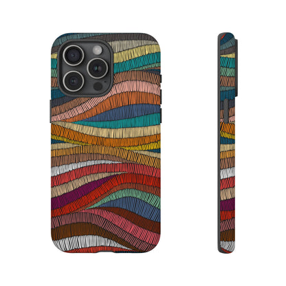 Threaded Harmony: Tapestry-inspired Phone Case for iPhone, Samsung Galaxy and Google Pixel devices