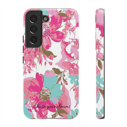 Chase your dreams: Artistic and elegant phone case for Apple iPhone, Samsung Galaxy and Pixel devices