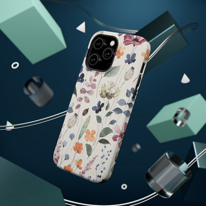 Floral prints phone case for iPhone (MagSafe version)
