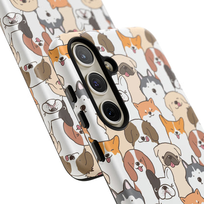 Cute Dogs Charm Phone Case for iPhone, Samsung Galaxy and Google Pixel devices
