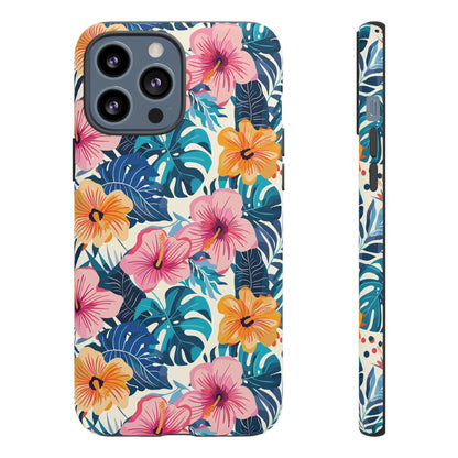 Hibiscus Bloom: Cute Floral Phone Case for iPhone, Samsung and Google Pixel