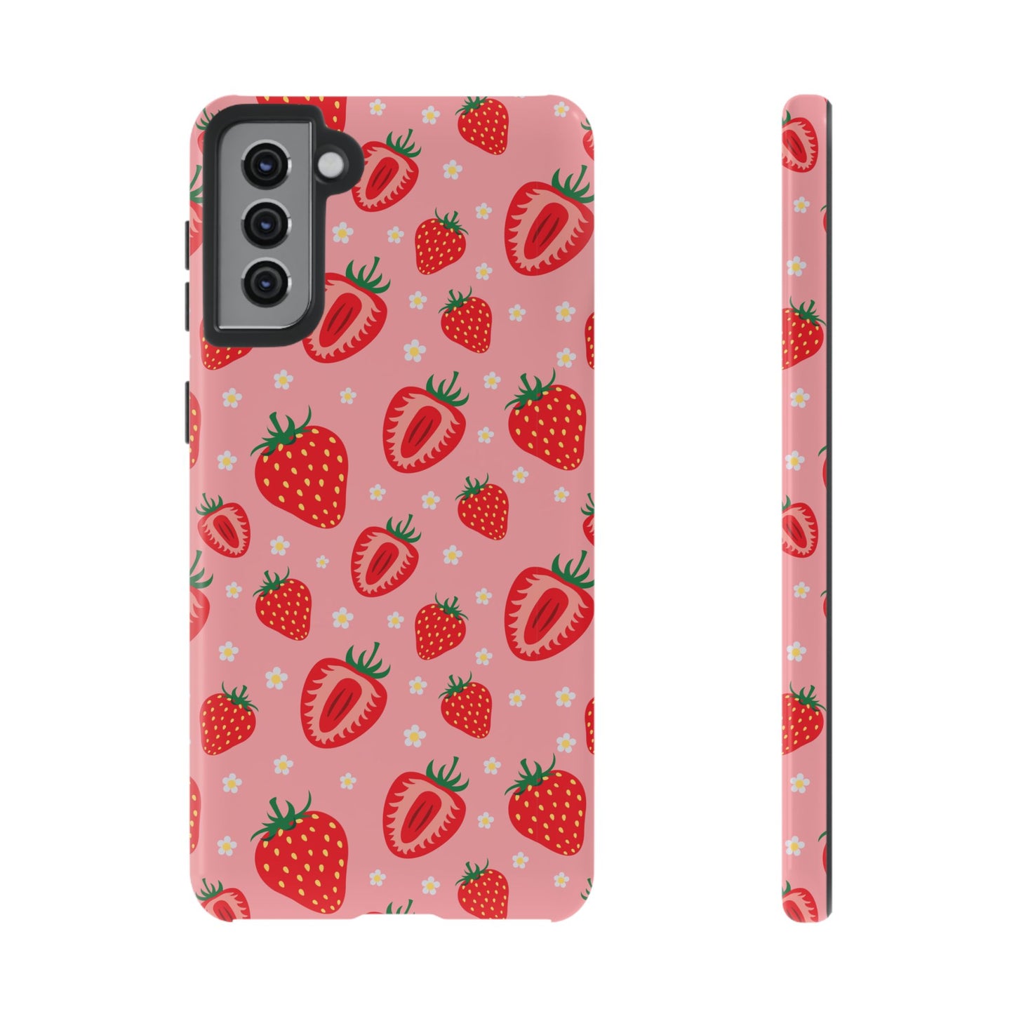 Berry Strawberry: Fruit-inspired phone case for iPhone, Samsung Galaxy and Google Pixel devices