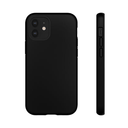 Space Black: Pure black phone case for iPhone, Samsung Galaxy and Google Pixel devices