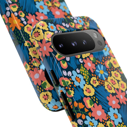 Bloom Burst: Color and Joy Themed Phone Case for iPhone, Samsung Galaxy and Google Pixel devices