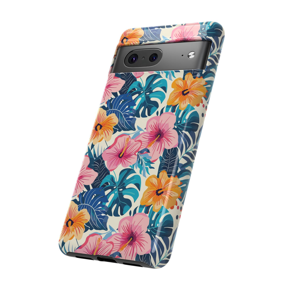 Hibiscus Bloom: Cute Floral Phone Case for iPhone, Samsung and Google Pixel