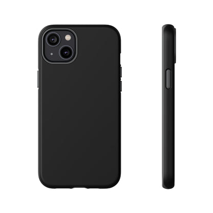 Space Black: Pure black phone case for iPhone, Samsung Galaxy and Google Pixel devices