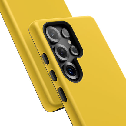 Luscious Yellow: Plain Sunburst-Inspired Color for iPhone, Samsung Galaxy and Google Pixel devices