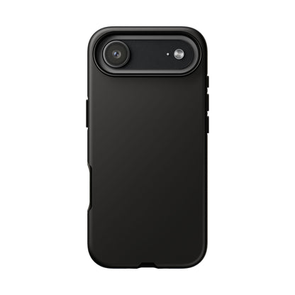 Space Black: Pure black phone case for iPhone, Samsung Galaxy and Google Pixel devices