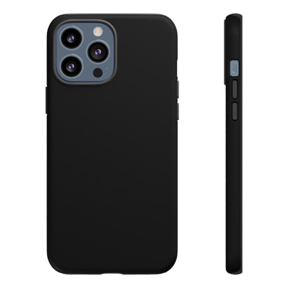 Space Black: Pure black phone case for iPhone, Samsung Galaxy and Google Pixel devices