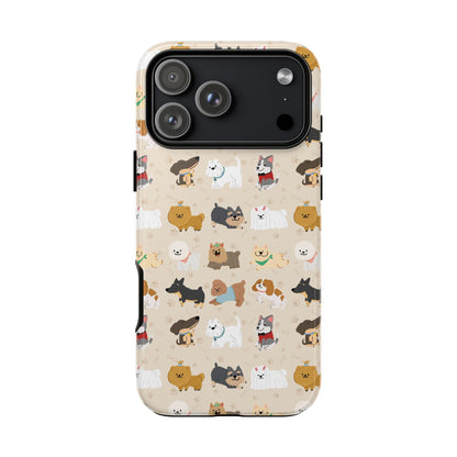 Cute Dogs: Tough Case for iPhone, Samsung Galaxy and Google Pixel devices