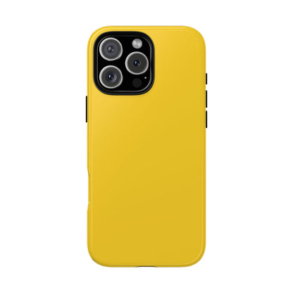 Luscious Yellow: Plain Sunburst-Inspired Color for iPhone, Samsung Galaxy and Google Pixel devices