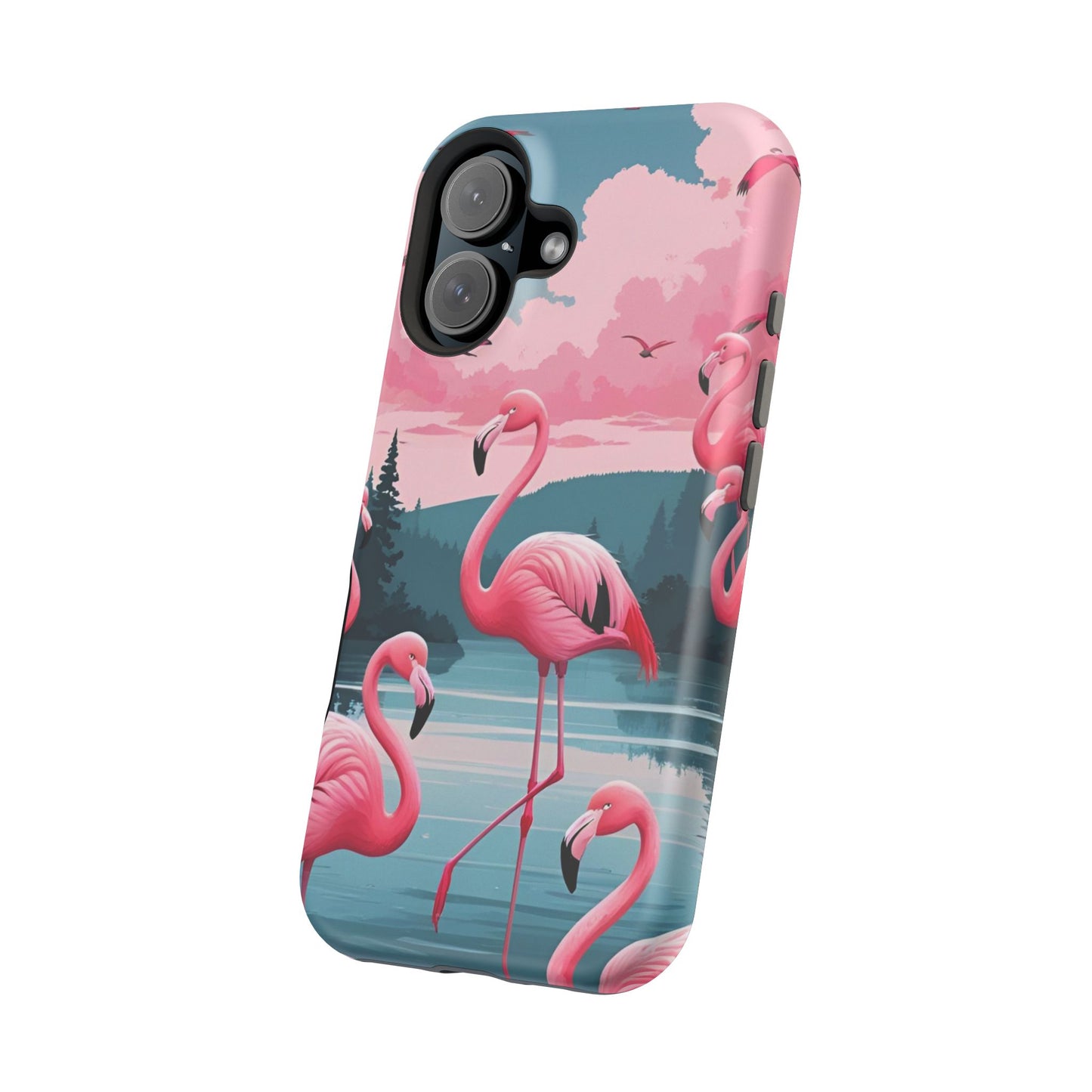 Velvet Skies Flamingo Case MagSafe phone case for Apple iPhone