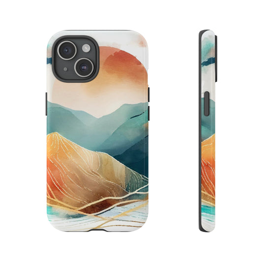 Mountains & Sunsets: Tough Cases for iPhone, Samsung Galaxy and Pixel devices