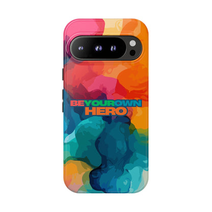 Be Your Own Hero: Inspiring Quote Phone Case for iPhone, Samsung Galaxy and Google Pixel