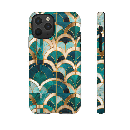Emerald Deco: Vintage Plush Phone Case for iPhone, Samsung Galaxy and Google Pixel devices