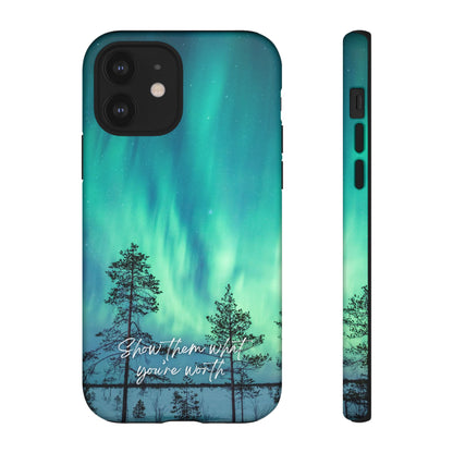 Show Them What You're Worth: Aurora Borealis-Inspired phone case for iPhone, Samsung Galaxy and Pixel devices