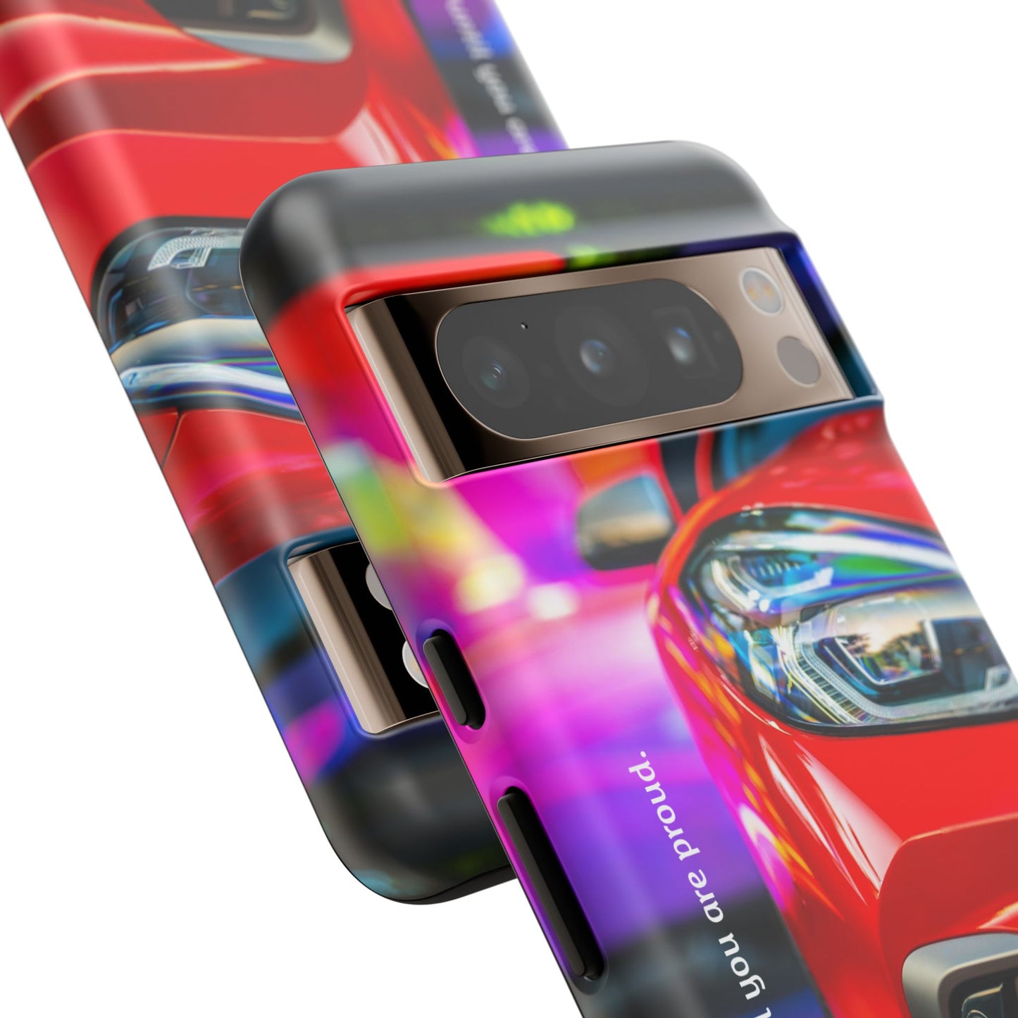 Don't Stop Until You Are Proud: Sports Car illustrated phone case for iPhone, Samsung Galaxy and Google Pixel