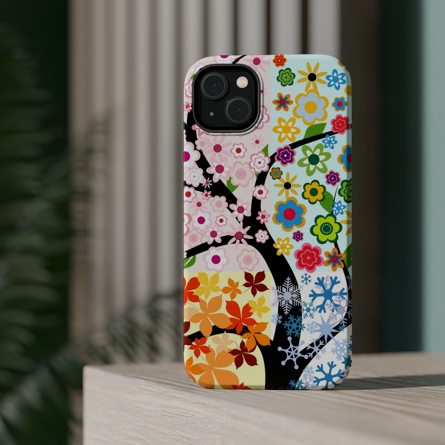 Four Seasons (MagSafe version): Fall, Winter, Spring and Summer inspired phone case for iPhone