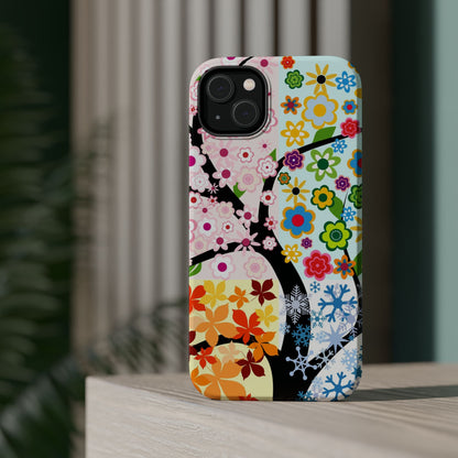 Four Seasons (MagSafe version): Fall, Winter, Spring and Summer inspired phone case for iPhone