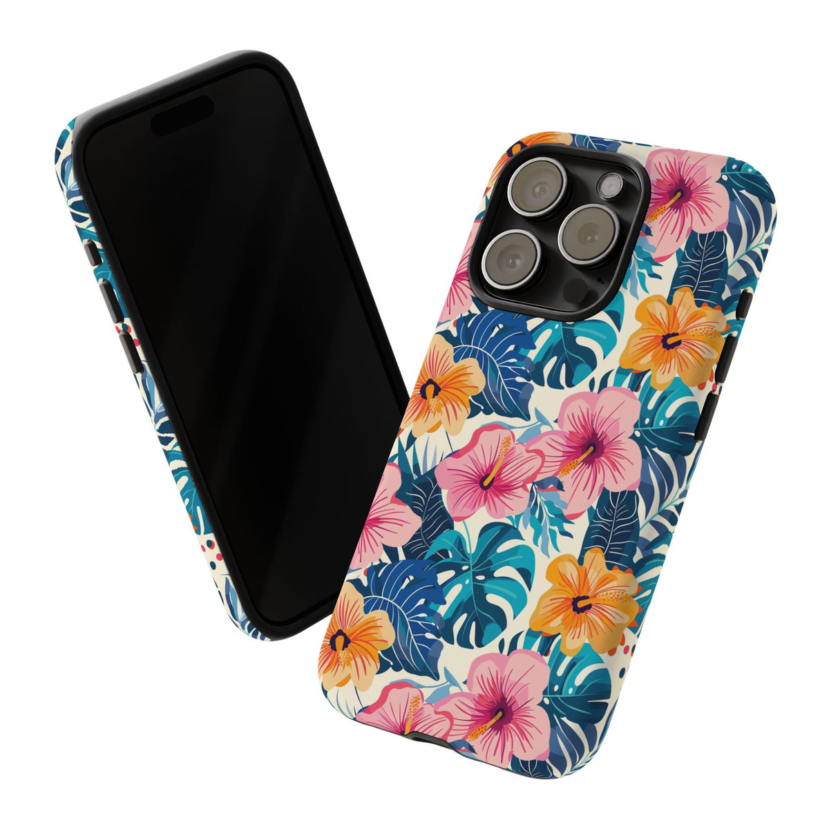 Hibiscus Bloom: Cute Floral Phone Case for iPhone, Samsung and Google Pixel