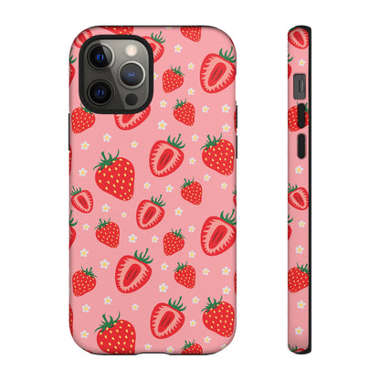 Berry Strawberry: Fruit-inspired phone case for iPhone, Samsung Galaxy and Google Pixel devices