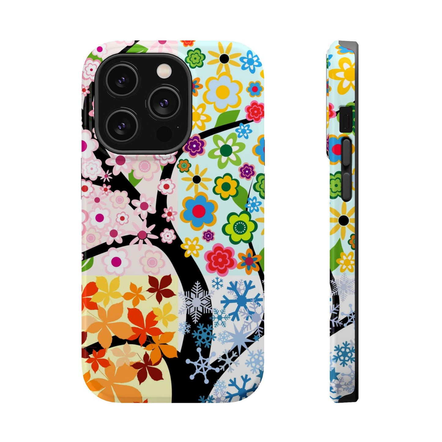 Four Seasons (MagSafe version): Fall, Winter, Spring and Summer inspired phone case for iPhone