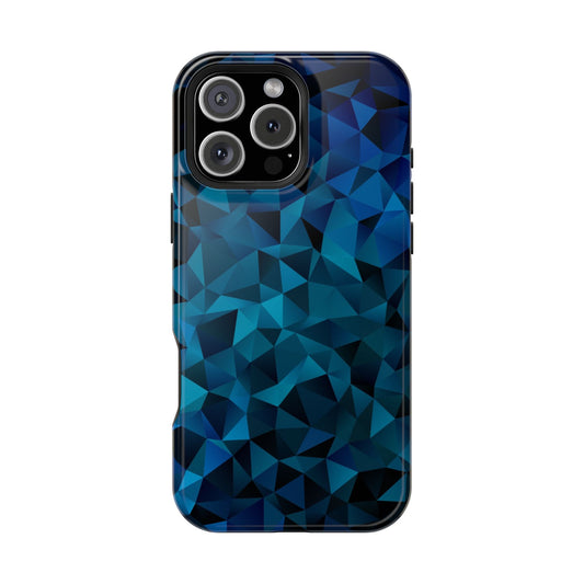 Blue Diamonds (MagSafe version): Elegant phone case for iPhone