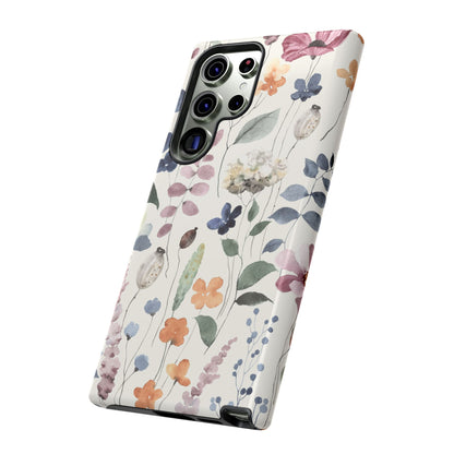 Floral prints phone case for iPhone, Samsung Galaxy and Pixel devices