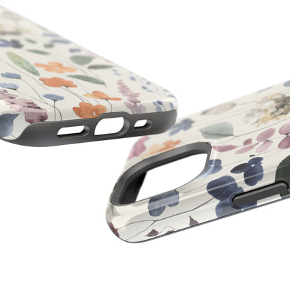 Floral prints phone case for iPhone (MagSafe version)