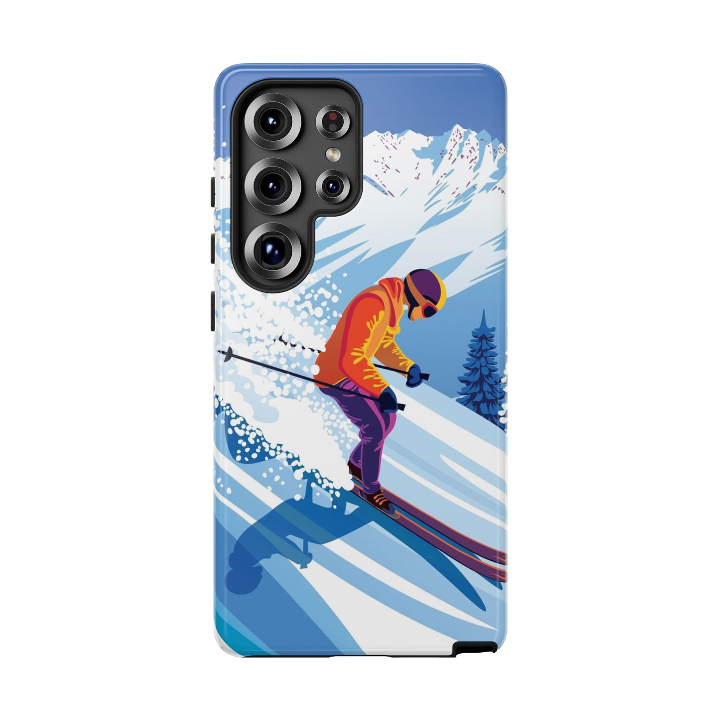 Glacier Rush: Ice Ski inspired phone case for iPhone, Samsung Galaxy and Google  Pixel devices