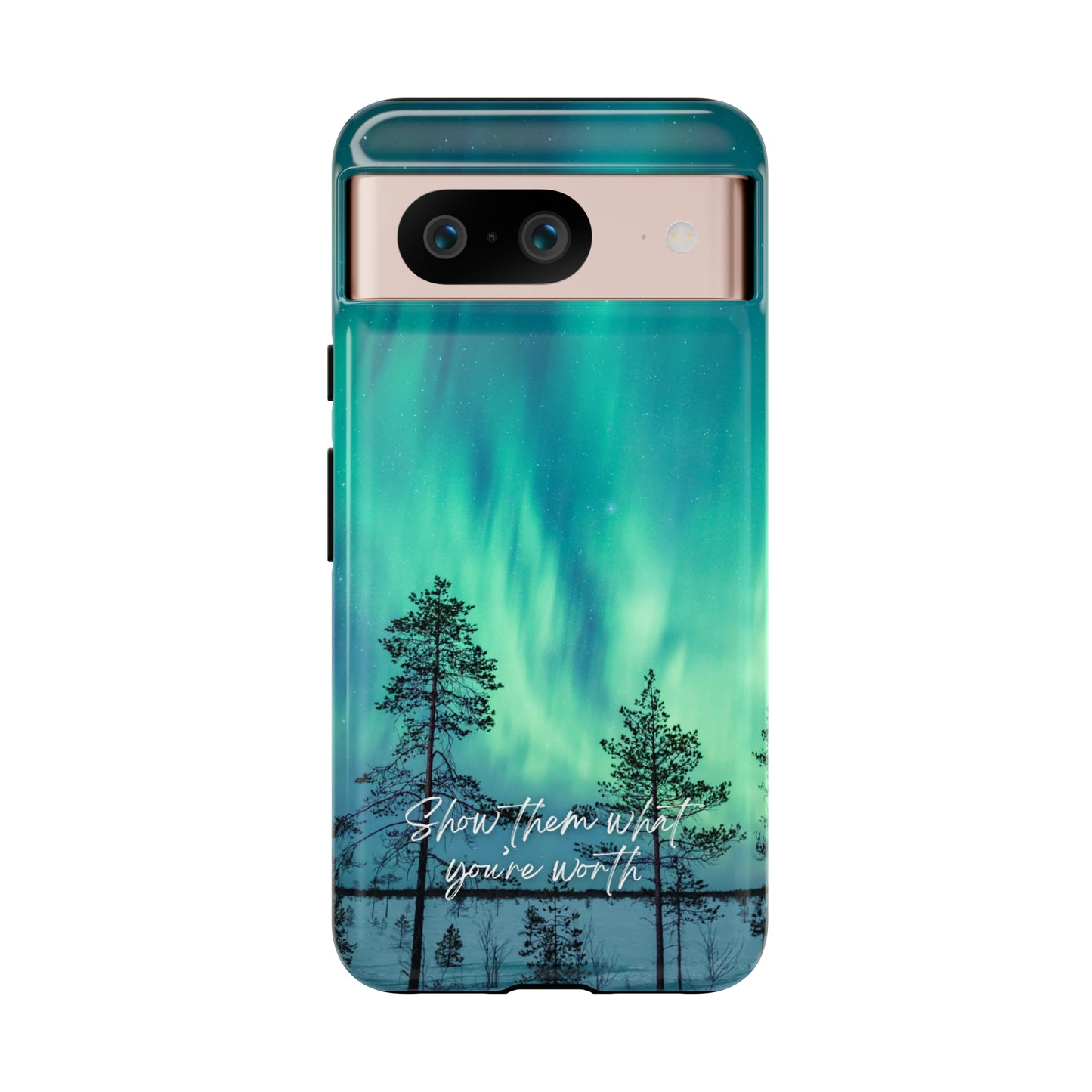 Show them what you're worth: Aurora borealis-inspired phone case for iPhone, Galaxy and Pixel devices