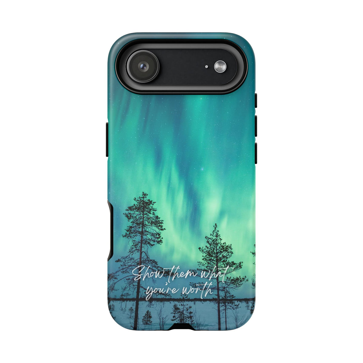Show Them What You're Worth: Aurora Borealis-Inspired phone case for iPhone, Samsung Galaxy and Pixel devices
