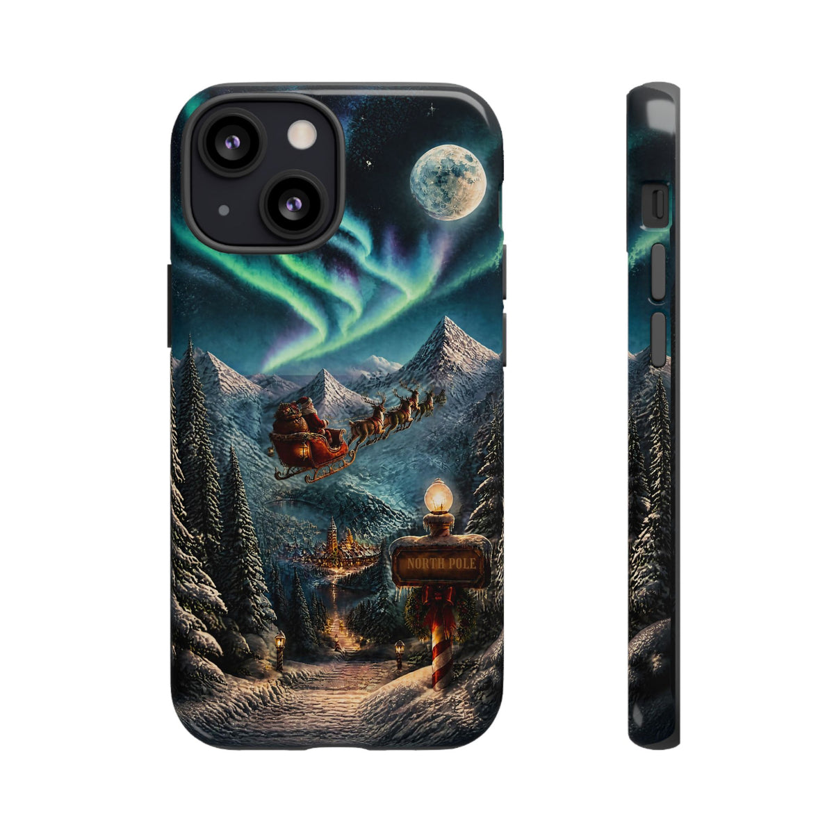 Santa Claus North Pole Adventure: Christmas Themed Phone Case for iPhone, Samsung Galaxy and Google Pixel devices