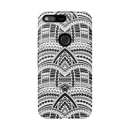 Tatoeage: telefoonhoesje met tribalpatroon voor iPhone, Samsung Galaxy en Google Pixel
