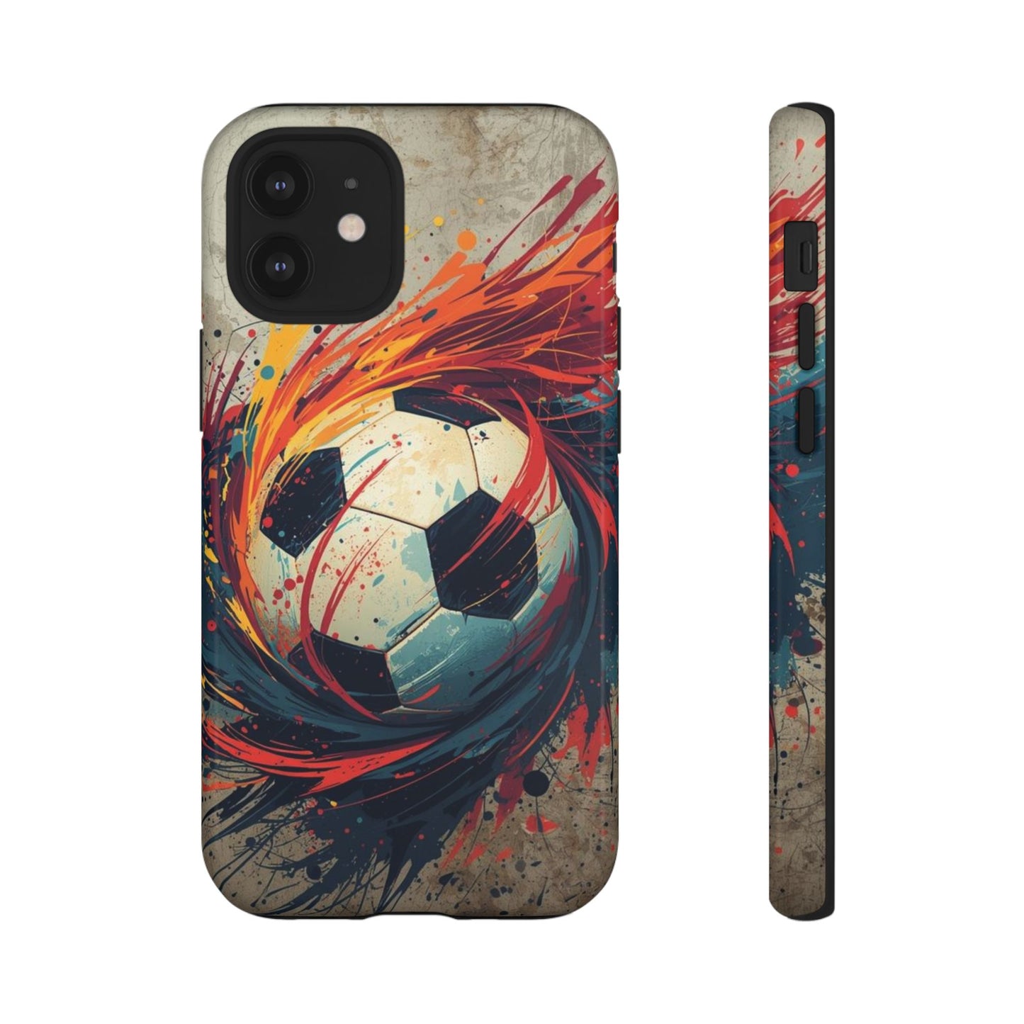 Football Swirl: Phone Case for iPhone, Samsung Galaxy and Google Pixel devices