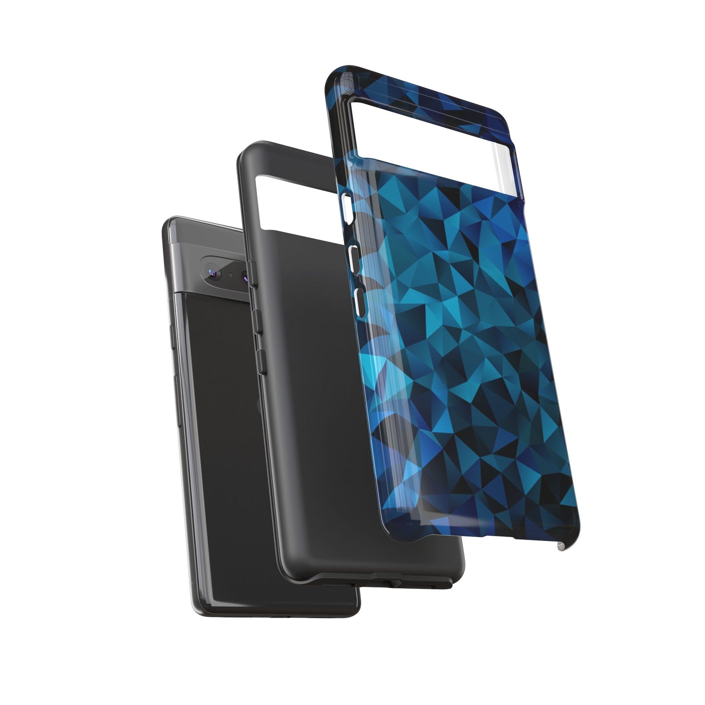 Blue Diamonds: Phone Case with Elegant Prints for iPhone, Samsung Galaxy and Google Pixel devices