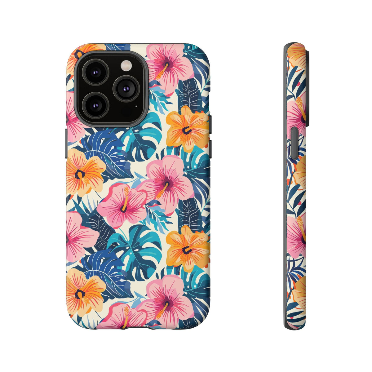 Hibiscus Bloom: Cute Floral Phone Case for iPhone, Samsung and Google Pixel