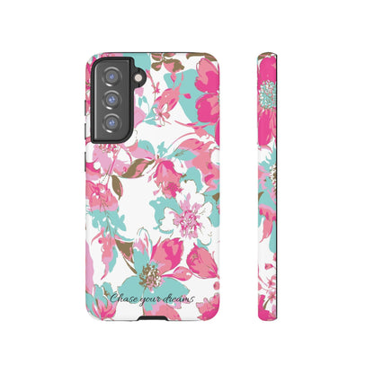 Chase your dreams: Artistic and elegant phone case for Apple iPhone, Samsung Galaxy and Pixel devices