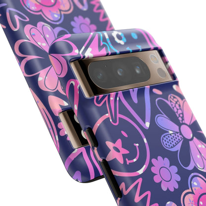 Live Inspired: Purple Tough Case for iPhone, Samsung Galaxy and Google Pixel devices