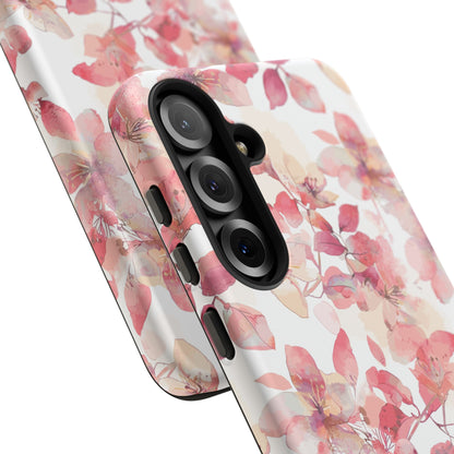 Watercolor Flowers: Tough Case for iPhone, Samsung Galaxy and Google Pixel devices