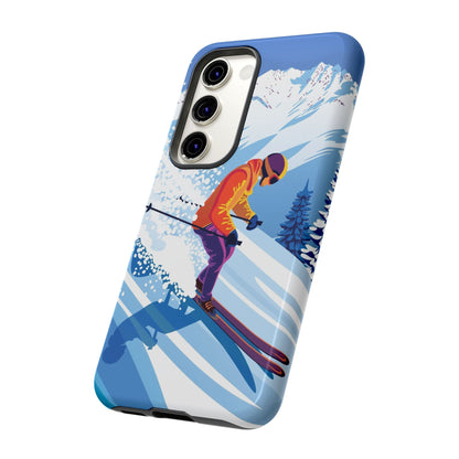 Glacier Rush: Ice Ski inspired phone case for iPhone, Samsung Galaxy and Google  Pixel devices