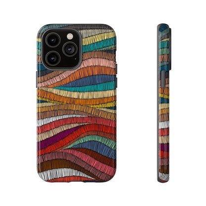 Threaded Harmony: Tapestry-inspired Phone Case for iPhone, Samsung Galaxy and Google Pixel devices