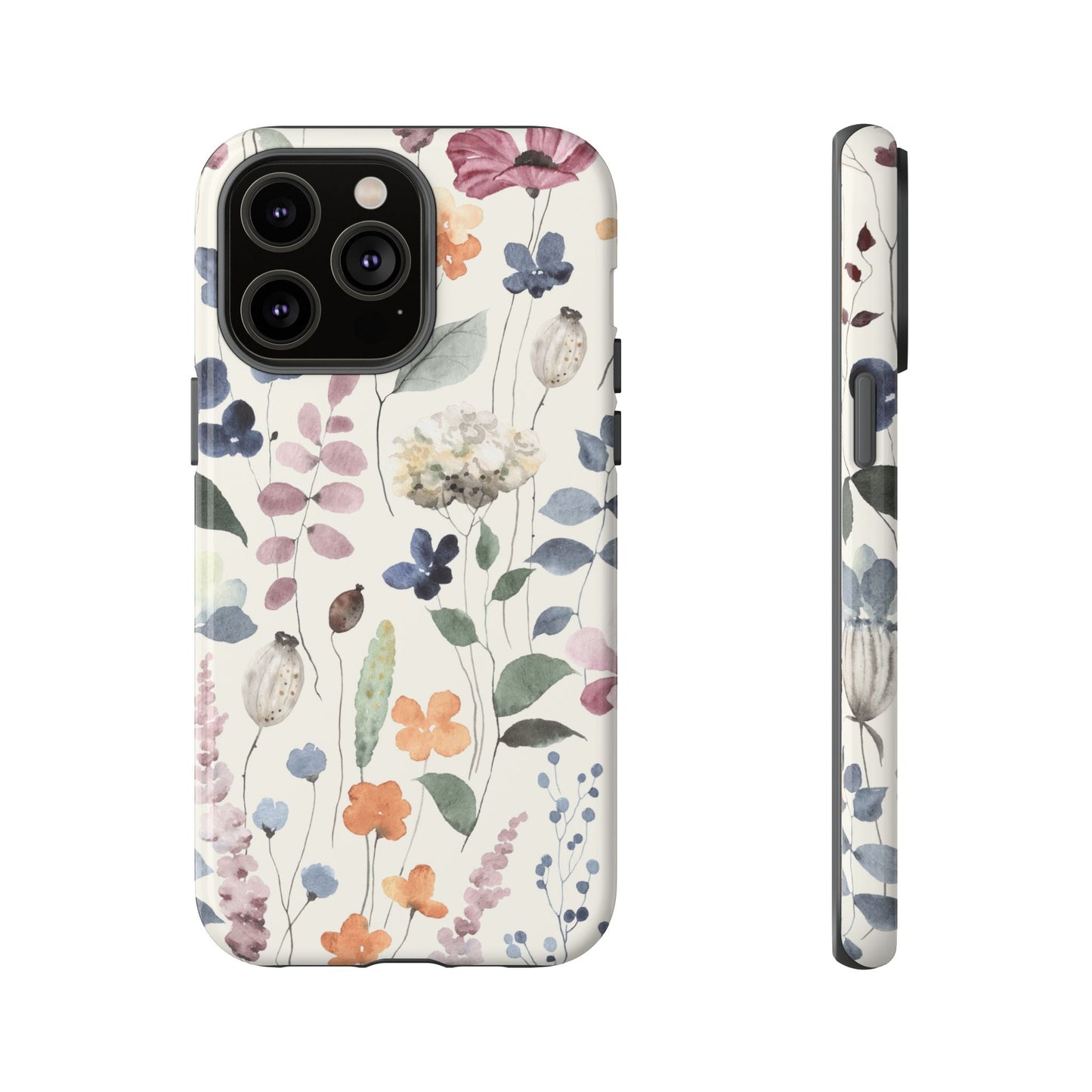 Floral prints phone case for iPhone, Samsung Galaxy and Pixel devices