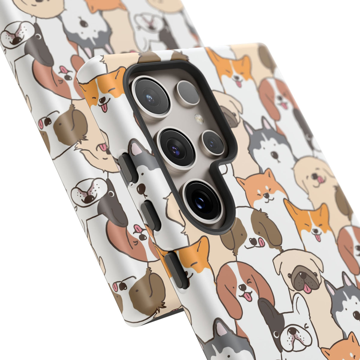 Cute Dogs Charm Phone Case for iPhone, Samsung Galaxy and Google Pixel devices