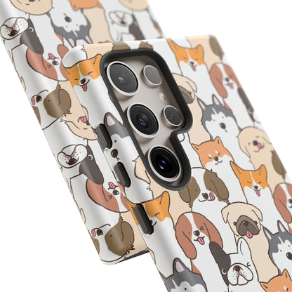 Cute Dogs Charm Phone Case for iPhone, Samsung Galaxy and Google Pixel devices
