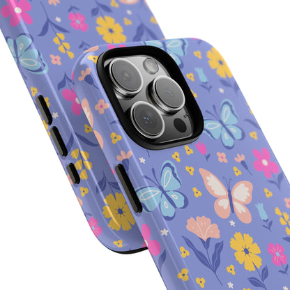 Lavender Butterflies: Tough Phone Case for iPhone, Samsung Galaxy and Google Pixel