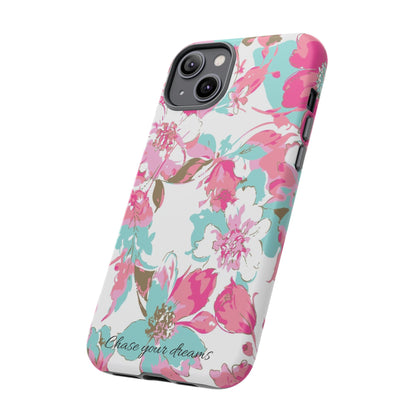 Chase your dreams: Artistic and elegant phone case for Apple iPhone, Samsung Galaxy and Pixel devices